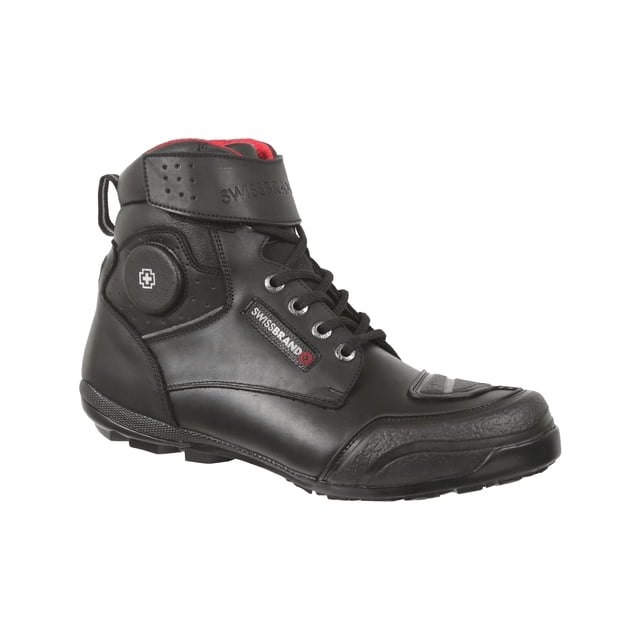 Bota Urbana Para Motociclista Swissbrand Monthey 740 Negro