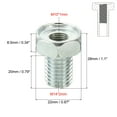 thumbnail image 2 of Uxcell M14x2 to M10x1 Hex Thread Reducing Connector, 10 Pack Hollow Thread Reducing Nut Screw Sleeve Adapter, 28mm, 2 of 6