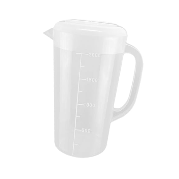 deevoka Measuring Cup Drinking Glasses with Handle Multipurpose 2L Measure Jug Graduated