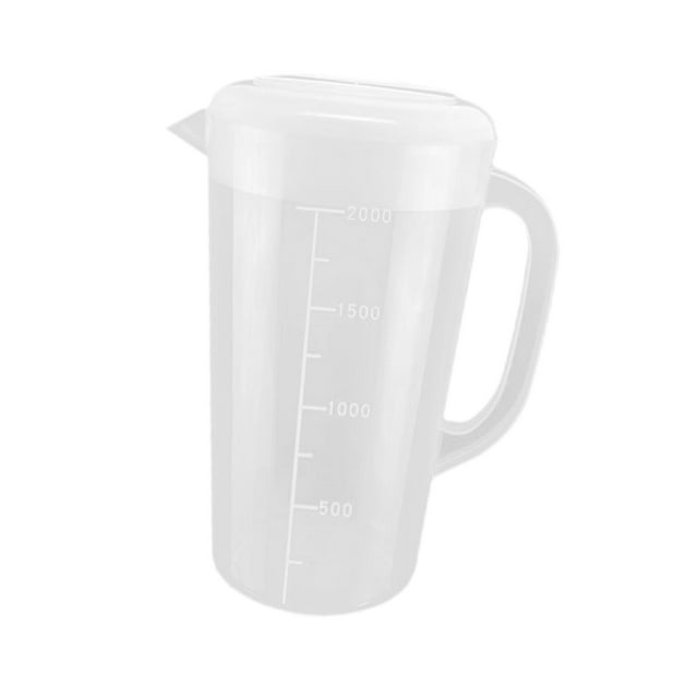 Taza medidora con tapa, vasos para beber con asa, jarra de agua transparente de 2L, vaso para té, restaurante, pastelería, leche, vino