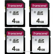 4 Pack Transcend Secure Digital 4GB SD SDHC Memory Card