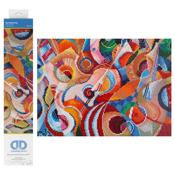 Diamond Dotz Symphony Music Diamond Painting Kits for Adults - Diamond Art Kits a Relaxing Creative Craft Kit with Dotz Gems 14"x18"