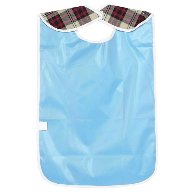Babero para adultos, impermeable, protector de ropa para la hora de comer para adultos mayores, babero impermeable, salida de alta intensidad