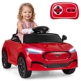 thumbnail image 1 of Gymax Licensed Ford Mach E Electric Vehicle w/Parent Control LED Lights Horn Music Red, 1 of 10