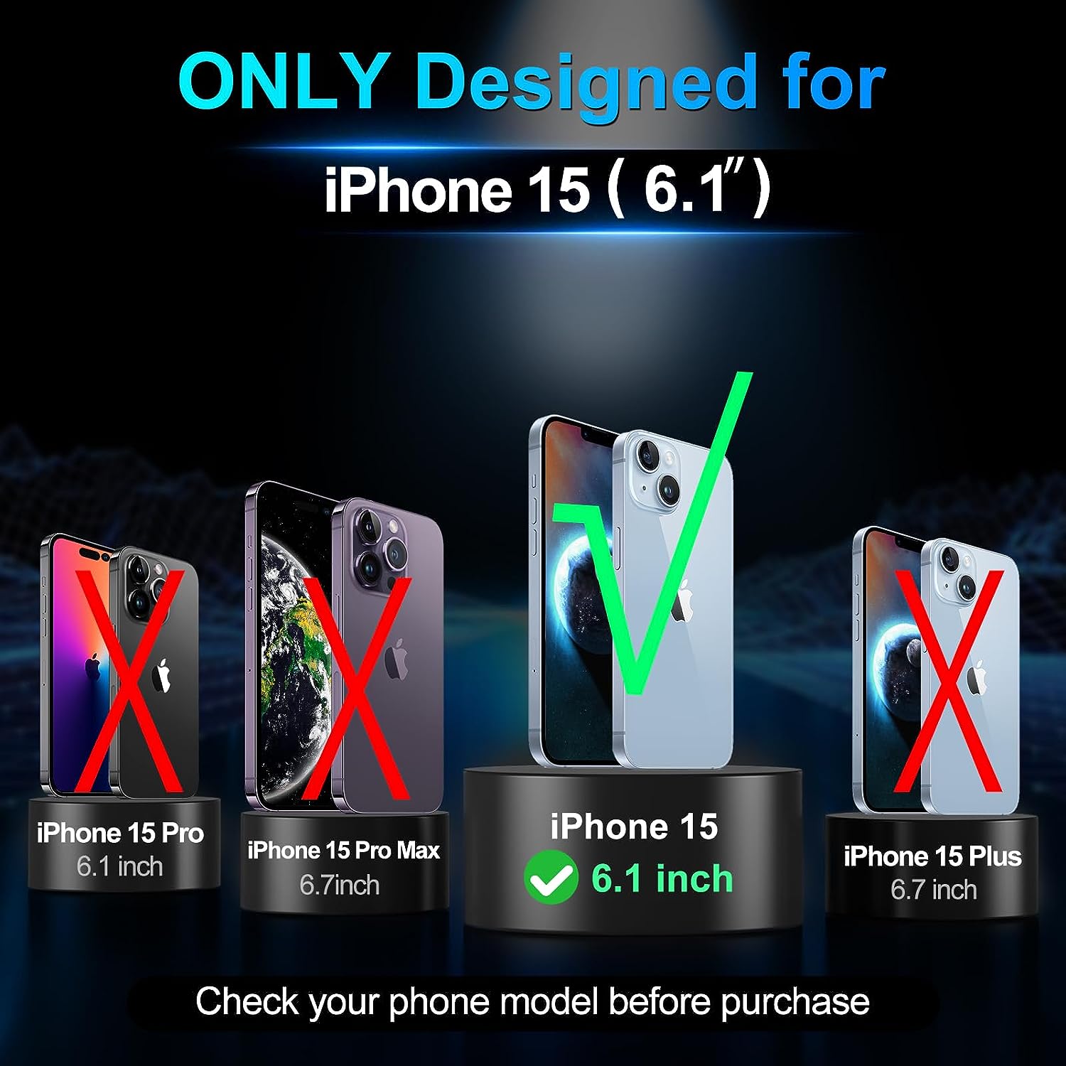 Entronix Heavy-Duty Triple-Layer Case for iPhone 15 Black photo 2