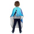 thumbnail image 3 of Dolphins Rainbow Dolphin Kids Barber Cape Hairdressing Salon Hair Cutting Haircut Apron for Boys Girls Children 39" x 47", 3 of 6