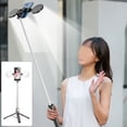 thumbnail image 4 of Perche à Selfie Extensible avec Télécommande Sans Fil Rechargeable Tik Tok, Trépied et Double Lampe, 4 of 5