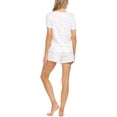 thumbnail image 2 of Flora by Flora Nikrooz Maura Printed Ribbed Pajama Sets, Ivory, Small, 2 of 2