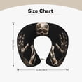thumbnail image 5 of Xecao Cyber Skeleton With Tattoos Print Memory Foam Cervical Neck Pillow Versatile U-Shaped Pillows for Home,Office,Camping,Travelling,Soft Washable Cover, 5 of 8