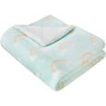 thumbnail image 2 of Kids Ultra-Soft Micromink Sherpa Blanket - Throw, Rainbows, 2 of 6
