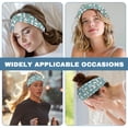 thumbnail image 6 of Jiueut Easter Rabbit Nurse Button Headband Nurse Headbands with Buttons for Mask 2 Piece Elastic Sports Headbands Thick Non-Slip Hair Bands for Women and Men Sports Headbands, 6 of 7