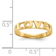 thumbnail image 3 of Finest Gold 14K Yellow Gold Love Ring - Size 7, 3 of 5