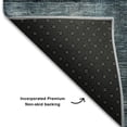 thumbnail image 5 of Addison Rugs Mayfield Premium Machine Washable Transitional Geometric Teal Rectangle Rug, 10' x 14', 5 of 6