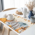 thumbnail image 3 of Fall Pumpkin Placemats Set of 6 Thanksgiving Sunflower Maple Leaf Heat Insulated Linen Place Mats, Washable Stain-Proof Table Mats for Dining Tables Holiday Decor 13x19inch, 3 of 9