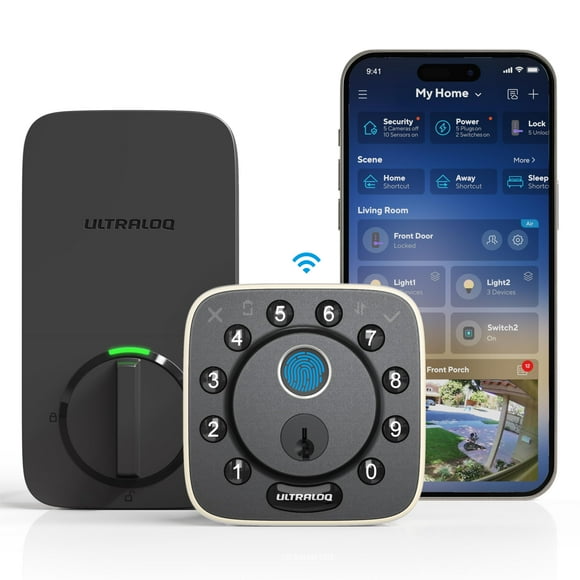 Perno de actualización Smart Lock ULTRALOQ 2025 con huella digital WiFi IP65