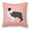 Pink, variant on Carolines Treasures BB3723PW1818 Black Border Collie Checkerboard Blue Fabric Decorative Pillow