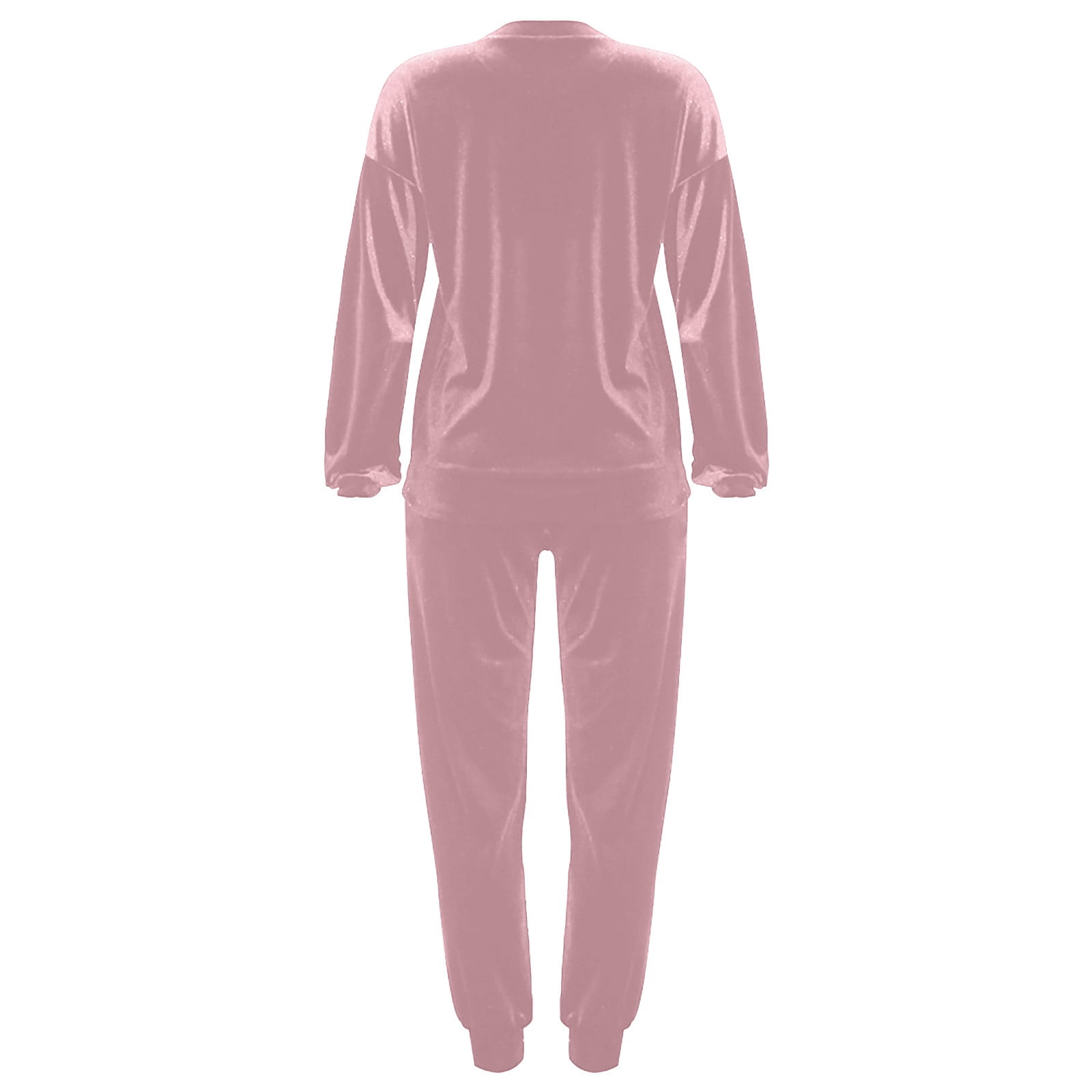 【WOOHWA】TRACK VELVET TR PT RQYYD Women's Velvet Velor Tracksuits 2 Piece Lounge Outfits