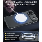 for iPhone Air Case, Compatible with MagSafe, Translucent Matte Shockproof Anti-Slip Anti-Fingerprint Pocket-Friendly Phone Case Cover - Gray