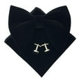 thumbnail image 1 of Velvet Classic Bow Tie for Formal Wear Timeless Solid Color Retro Korean Style Accessory for Weddings and Events 2PCS, 1 of 3
