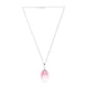 thumbnail image 5 of Juego de aretes y cadena con dije en forma de hoja, plata mexicana ley .925, Rosa., 5 of 5