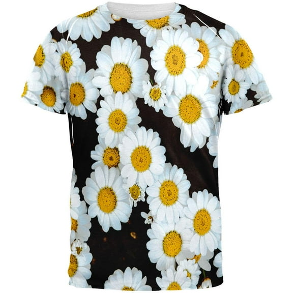 Daisies All Over Mens T Shirt Multi MD