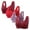 Multi-Color, variant on Bras for Women Front Closure Compression Bra for Women 4PCS Push up Bralette No Underwire Underarm Smoothing Lightweight Full Coverage Brassiere Solid Embroidered Underwear for Lady XL Red