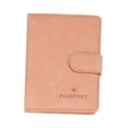 thumbnail image 3 of Funda para pasaporte, tarjetero de piel sintética, organizador de tarjetas de crédito rosa, 3 of 9