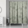 thumbnail image 2 of Creative Products Green Sunflower Icons 71x74 Shower Curtain, 2 of 2