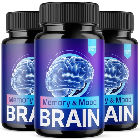 Memory and Mood Brain Advanced Formula Brain Support Pills Maximum Strength Supplement 180 Capsules