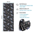 thumbnail image 2 of Black Cartoon Unicorn Flower Pattern Hot Yoga Mat Towel Non Slip for Hot Yoga - Quick-Drying Yoga Mat Cover with 4 Corner Pockets with Travel Bag - Hot Yoga Towel Non Slip 70"x26", 2 of 6