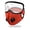 Saffron, variant on Reusable Face Mask with Detachable Eye Shield, Breathable Mesh Mask with Exhalation Valves, Washable Anti‑Dust Protective Mask for Cycling Outdoor Daily Use,1pc.