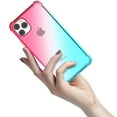 thumbnail image 3 of TORUBIA For iPhone 11 6.1 Inch Case Soft TPU Thicken Scratch Resistance Color Gradient Phone Back Cover Pink-green, 3 of 9