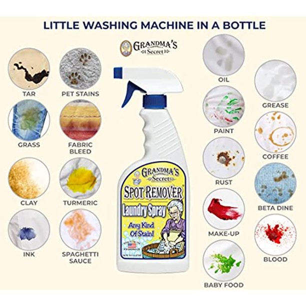 Grandma's Secret Spot Remover Laundry Spray Chlorine, Bleach and
