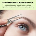 thumbnail image 5 of CHOK LED Light Eyebrow Clip 2 Pcs Anti-rust Face Shaver Trimmer Travel Miss Stainless Steel, 5 of 5