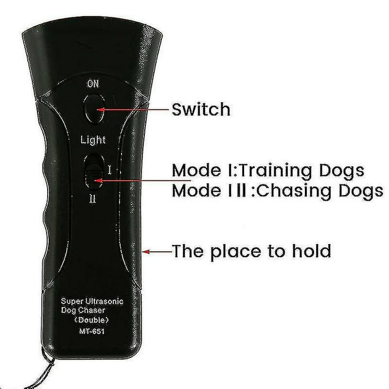 Pet Gentle Trainer Ultrasonic For Dogs Dual Channel Handheld Petty Pals Pet Gentle With Led Flashlight Petgentle Device For Safety Outdoor Walking Walmart