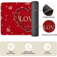 thumbnail image 5 of Red Love Be Mine Heart Valentine''s Day Decorative Kitchen Mats Set of 2, Home Party Low-Profile Home Kitchen Rugs - 17x29 and 17x47 Inch, 5 of 6
