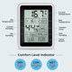 thumbnail image 4 of Higrómetro Termómetro interior Temperatura Humedad Monitor Indicador Pantalla Lcd de alta precisión, 4 of 5