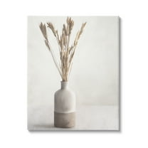 Stupell Industries Neutral Wheat Sprigs Botanical & Floral Painting Gallery Wrapped Canvas Art Print Wall Art, 24 x 30