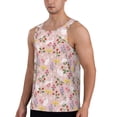 thumbnail image 2 of Easygdp Bunny And Flower Men's Tank Top, Sleeveless Muscle T Shirts, Breathable, Quick-Dry, Loose for Gym, Running, Fitness - Large, 2 of 9