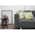 thumbnail image 3 of Ambesonne Hipster Throw Pillow Cover 2 Pack, Vintage France Doodle, 18", Pale Green Chocolate, 3 of 5