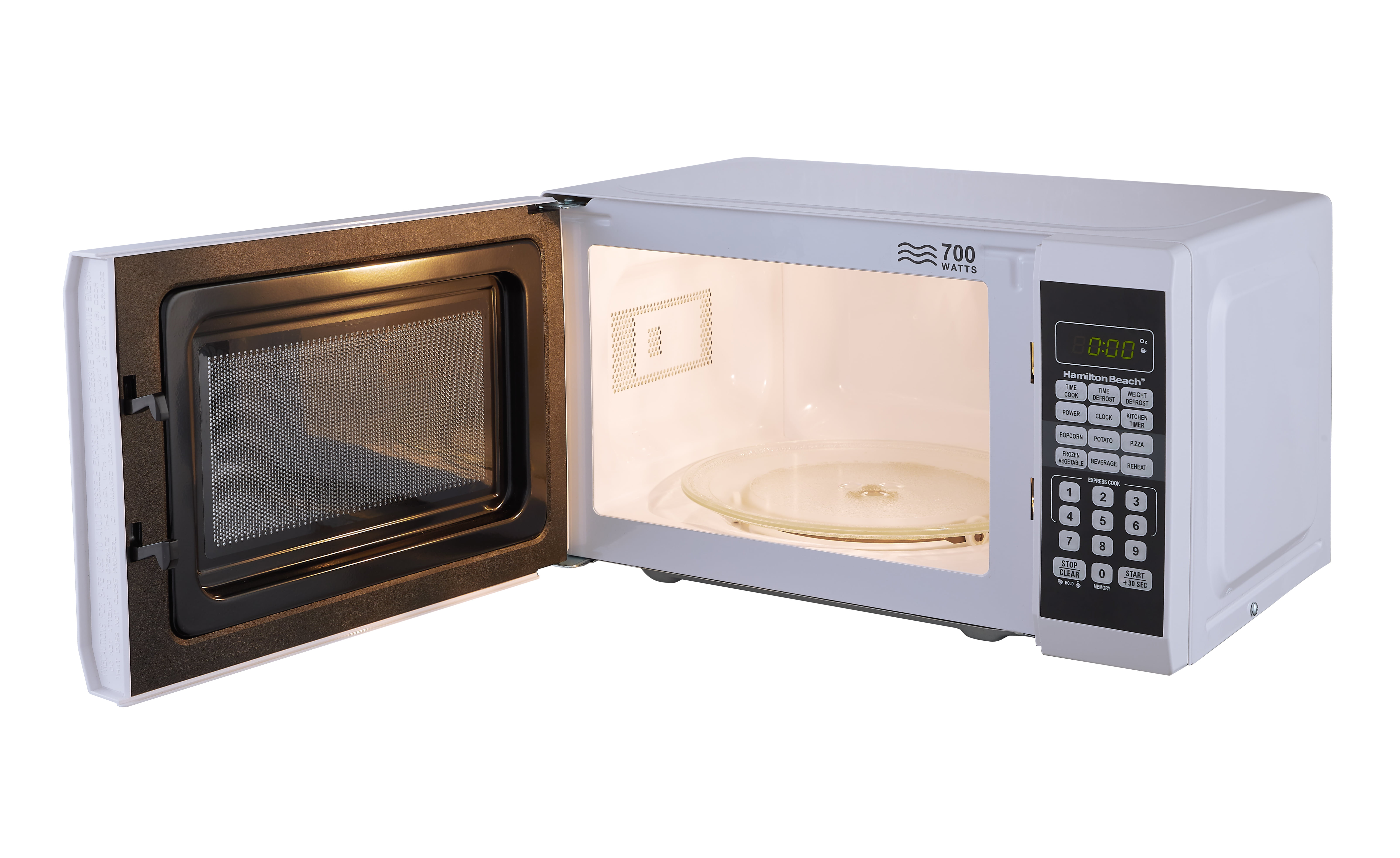 White Hamilton Beach 0.7 Cu Microwave Oven Avail or Red In Black Ft 