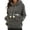 Gray, variant on Women's Pet Pouch Hoodies with Cat Bag Plush Pet Carrier Sweatshirt with Cute Puppy Pocket Drawstring Casual Winter Pullover Top L