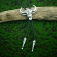 thumbnail image 4 of Relief Ox Head Pendant Bolo Tie for Grooms Wedding Evening Party Necktie, 4 of 11