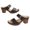 Black, variant on NOKIO Women's Boho Slippers Summer Beach Slope Heel Slippers Hollow Casual Slippers Slope Bottom Shoes Retro Sandals