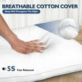thumbnail image 3 of Bed Pillows Queen Size Set of 2, Hotel Quality Queen Pillows 2 Pack for Sleeping with Soft Down Alternative Filling, Gusseted Bedding Pillow for Back, Stomach or Side Sleepers, 20" x 30", 3 of 8