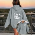 thumbnail image 2 of Wxolcjlv Little Girls Graphic Pullover Hoodie Cross Heart Print Long Sleeve Fall Winter Faith Sweatshirt with pockets, Sizes 1-13, 2 of 4