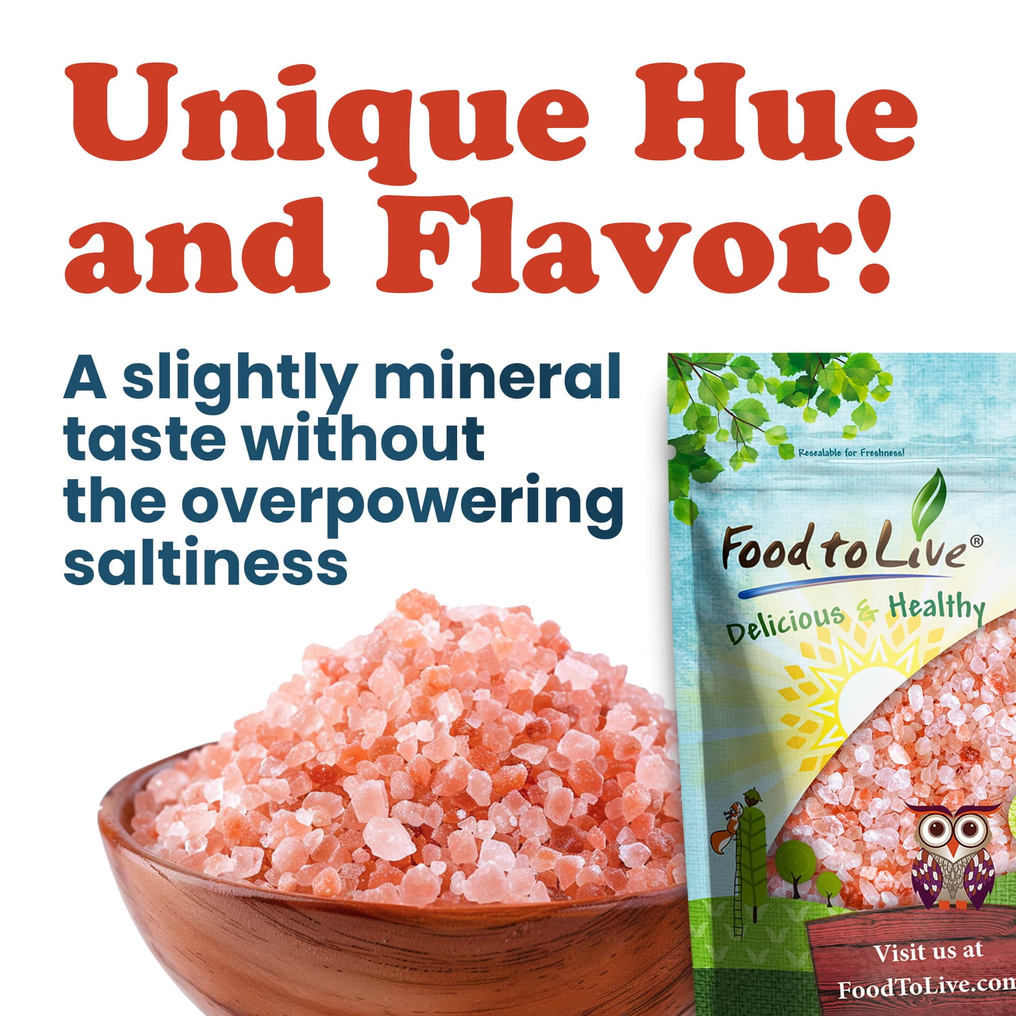 Himalayan Pink Salt – Coarse, 20 Pounds — Raw, Vegan, Kosher — by Food to Live