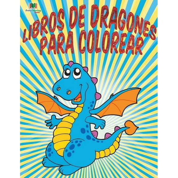 Libros De Dragones Para Colorear (Paperback)