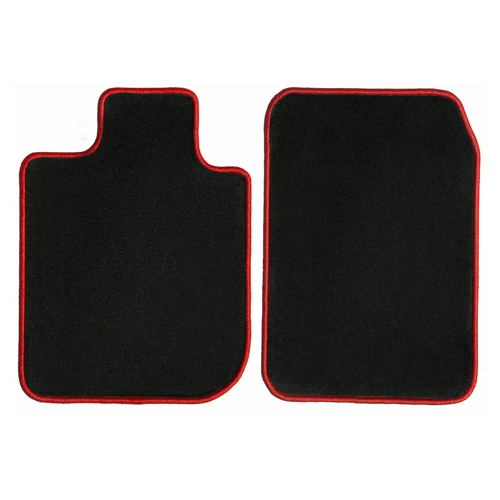 GGBAILEY BMW Z3 (Convertible) Black with Red Edging Carpet Car Mats