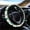 Cactus, variant on Jeiento Dog Paw Print Car Steering Wheel Cover Elastic Auto Steering Wrap Cover Decorative Car Accessories for Women Men Universal Size Fit for Most Vehicles